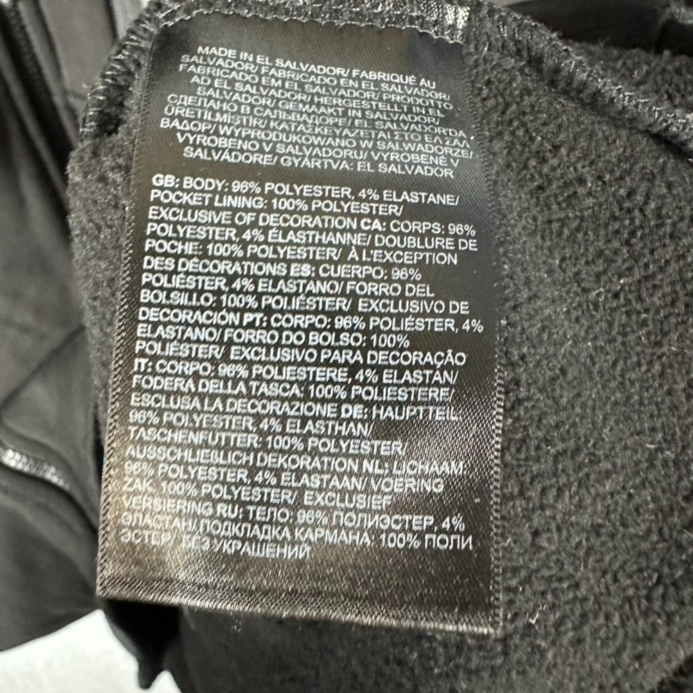 The North Face Fleece Lined Men's Skyline Black Full Zip Large eBay Logo - Picture 6 of 10